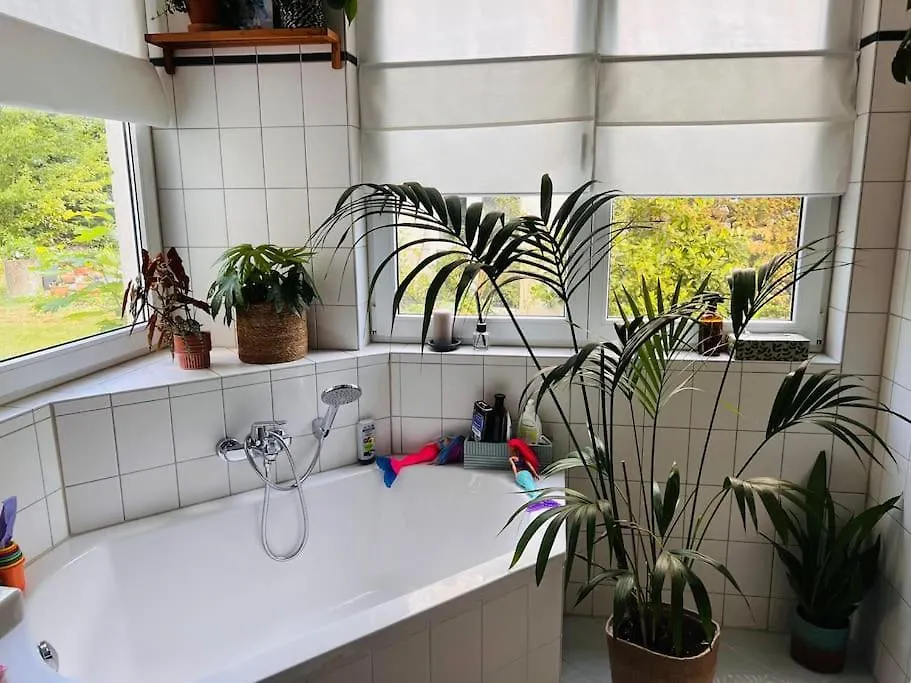 Wohnung Am See & Wald, Mit Garten Und Familienbett Berlín Apartmán